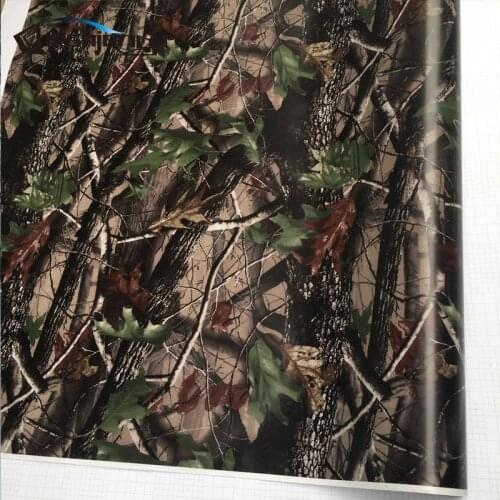 Break Up Real Camo Tree Vinyl Car Wrap PVC Adhesive Real Tree Camouflage Film For Truck Hood Roof Motors Gunskin Decal 30cm 60cm