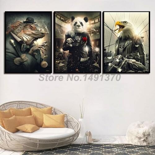 Sylvain Binet Poster The Green Iguana Painting And Prints Decorative Wall Art Canvas Pictures For Living Room Home Decoration