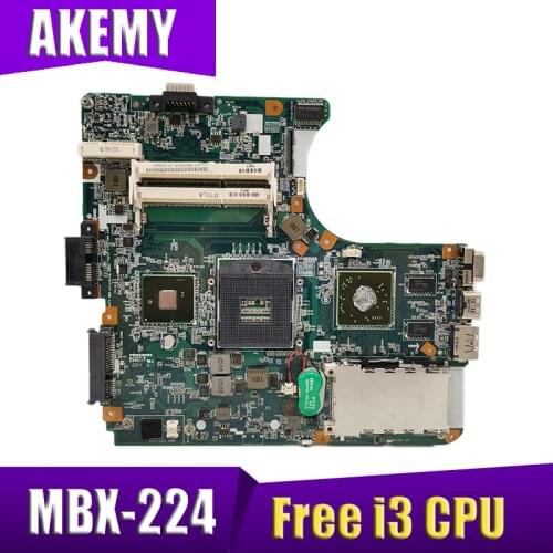For Sony Vaio VPCEB series laptop motherboard HM55 DDR3 HD4500 Graphics A1794336A MBX-224 M961 1P-0106J01-8011 Free i3 CPU