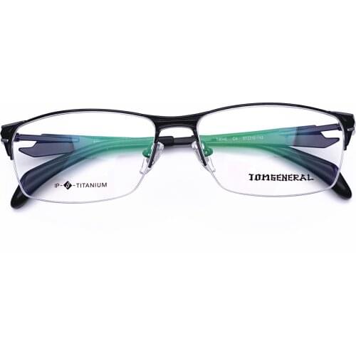 Belight Optical Japan Design Sports Business Titanium Half Rimless Frame Men Big Prescription Eyeglasses Optical Eyewear TI8046
