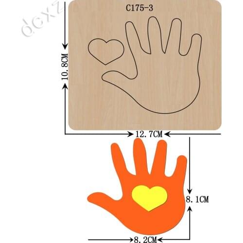 New love, heart Wooden die Scrapbooking C-175-3 Cutting Dies