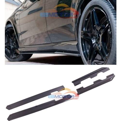 Real Carbon Fiber side skirts spoiler splitter 4pcs/Set For Benz W212 E63 AMG 11-14 M140