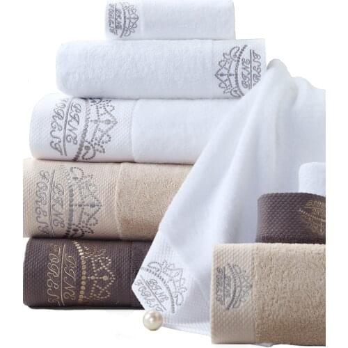 Luxury Hotel Large Bath Towel Women Household Cotton Soft Adult Couple Big Towel Thicken Water Absorption Embroidery Towel B5T52