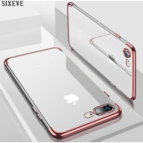 Silicone Clear Soft Phone Case for iPhone 11 Pro 12 X XS Max XR SE 2020 iPhone 6S 6 s 6Plus 7 8 7Plus 8Plus Bumper Cover Casing