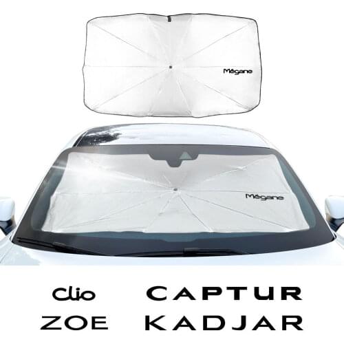 Car Front Windshield Sunshade Parasol For Renault Captur Kadjar Clio Megane Scenic Zoe Auto Window Sunshield Cover Accessories