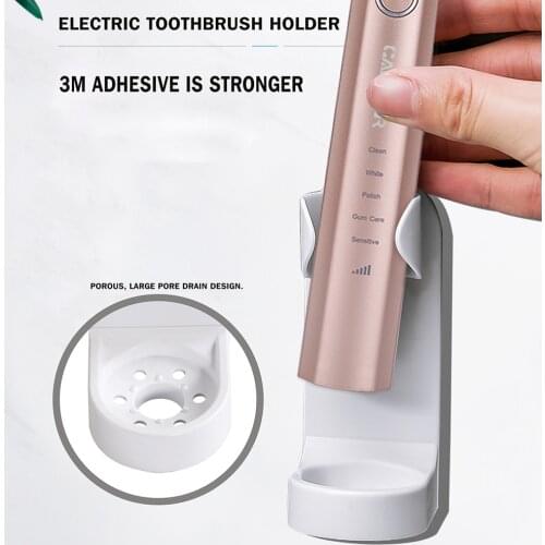 Creative Traceless Stand Rack Toothbrush Organizer Electric Toothbrush Wall-Mounted Holder Space Saving Bathroom Accessories