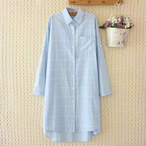 Plus size chiffon Letter printing women loose long shirts 2021 spring autumn NEW casual ladies blouse female tops oversize