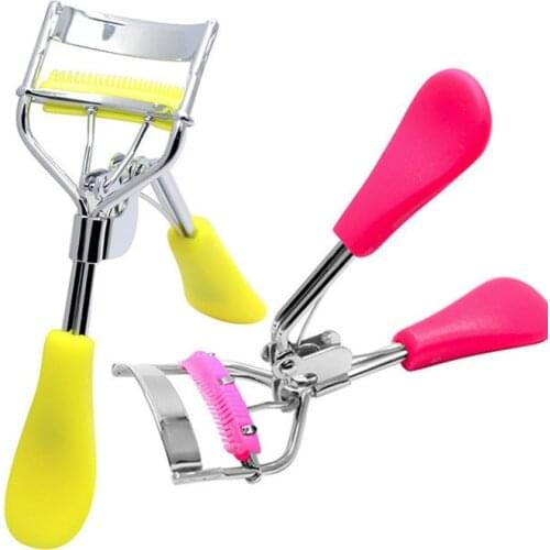 1 Piece Protable Colorful Eyelashes Curler Tweezer Curling Eye Lashes Clip Cosmetic Beauty Makeup Tool