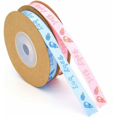 10m Baby boy/ Girl Pink/blue Ribbons For Crafts Sewing Decorative Trim Lace Set Box Bow DIY Accessories Gift Wrapping