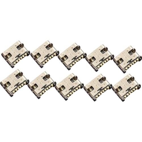 10pcs USB 3.1 Type C USB SMT Socket Connector 6 Pin Type-C Female Placement SMD DIP For PCB Design DIY High Current Charging