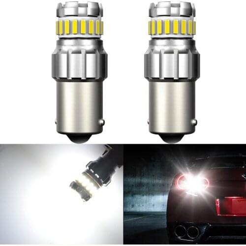 2x 1200LM 1156 BA15S P21W LED T20 BAY15D 3157 7440 LED Light Bulb 1157 P21/5W R5W 4014SMD 3157 7440 7443 For Volvo XC90 S60 CX60