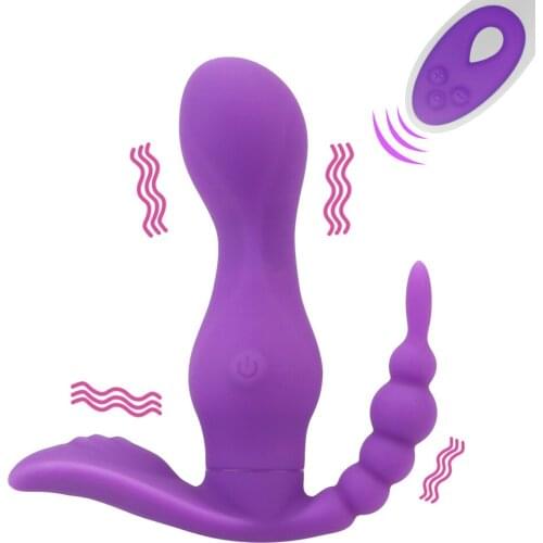 3 In 1 Sex Toys For Women Vibrators Dildos Anal Plug Beads Clitoris Vaginal Massager Masturbator Wireless Sexy Goods Erotic Shop