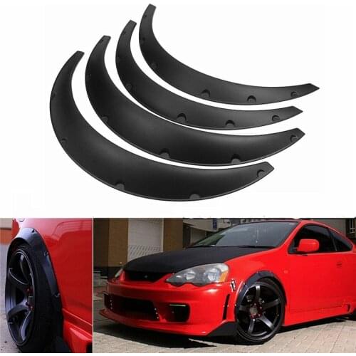 4pcs Universal Mudguard Car Fender Flares for Porsche BMW Ford Car Body Tire Protection Mud Splash Kit Guard Wheel Arches Parts