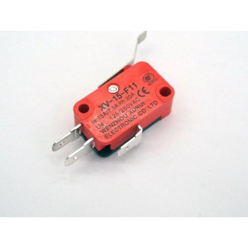 5)15-F11 15A 125VAC NO+NC Micro Switch Simulated Z Lever Type IP40 Protection