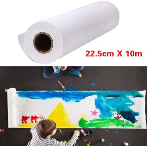 White Arts and Crafts Paper Roll Watercolor Paper Roll Easel Paper Roll Drawing Supplies