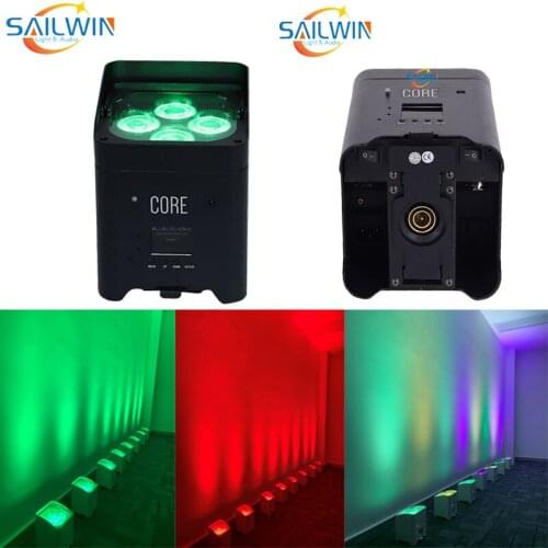 BIG SALE 4X18W APP Mobile Freedoom Battery Operated Charging 6in1 RGABW UV LED Par Light Stage Par Projector LED UPLIGHT