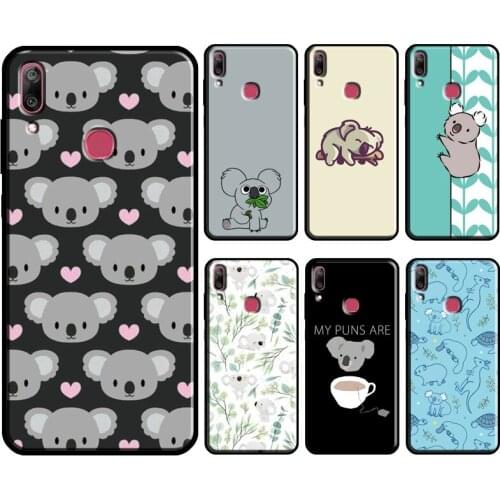 Cute Cartoon Koala Phone Case For Huawei Y9S Y7A Y5P Y6P 2020 Y5 2017 Y6 Y7 Prime 2018 2019 Nova 2 5T Coque