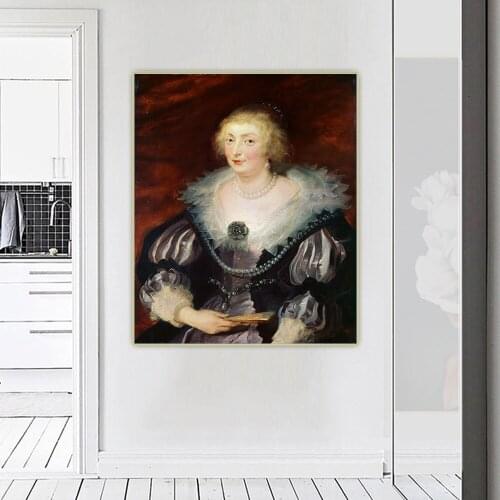 Citon Peter Paul Rubens《Portrait Of A Lady》Canvas Art Oil Painting Artwork Poster Picture Wall Hanging Decorations Home Decor