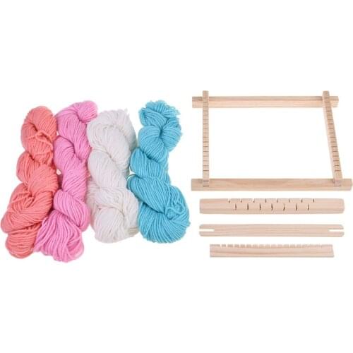 Wood Knitting Weaving Loom Tapestry Yarn Kit Handloom Machine DIY Handmade Tool