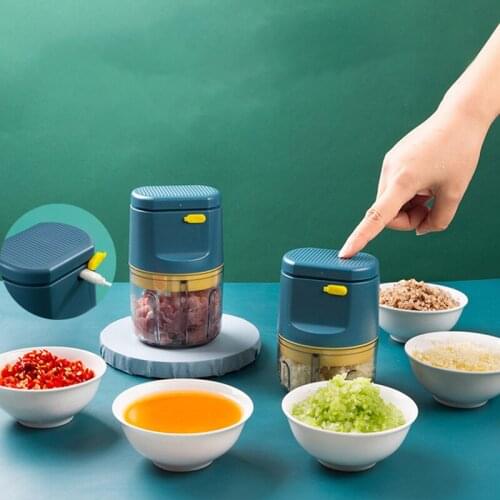 Usb Electric Garlic Masher Mini Garlic Crusher Chopper Rechargable Meat Grinder Fruit Chili Ginger Crushed Shredder Kitchen Tool