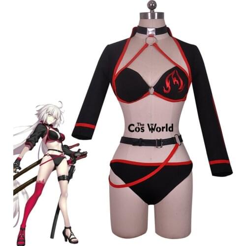 FGO Fate Grand Order Jeanne d'Arc Alter Bikini Swimming Suit Swimwear Bathing Suit Outfit Cosplay Costumes