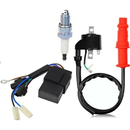 3Pcs Set Ignition Coil Spark Plug CDI Box kit For Polaris Scrambler 500 1997-2002 3085564