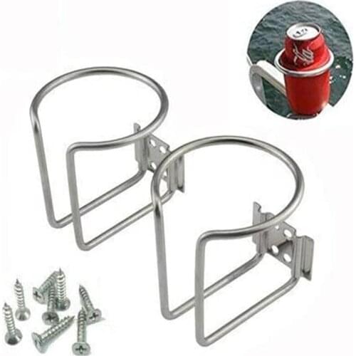 2.95" Dia Stainless Steel Boat Ring Cup Drink Holder Universal Drinks Holders For Marine Yacht Truck RV Car Trailer Hardware