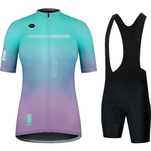 2021 Summer Short Womens Cycling Jersey Quick-drying and Breathable Cycling Jersey 19D Bib Set Mountain Bike Cycling Jersey