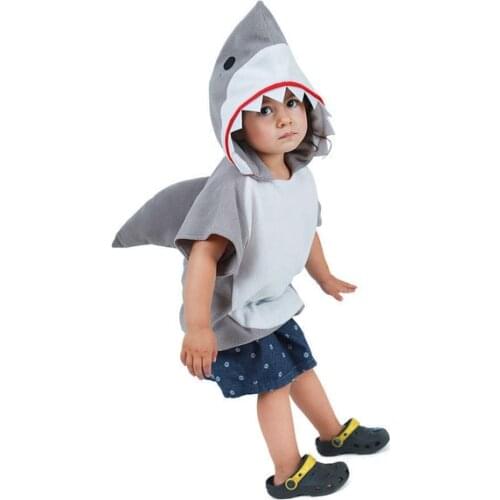 Fashion Kids Jumpsuit Cosplay Costume Shark Stage Clothing Fancy Dress Halloween Christmas Props
