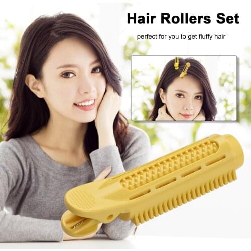 4 Pack Hair Rollers Set Hair Grip Clips Salon Hairdressing Curlers Kit DIY Curling Tool for Hair Styling