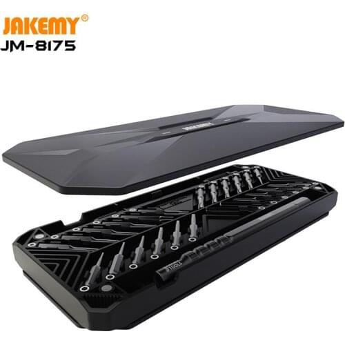 JAKEMY New Multifunctional Precision Screwdriver Set 50 In 1 Deep Hole S2 Bits Double Independent Outer Box Repair Hand Tools