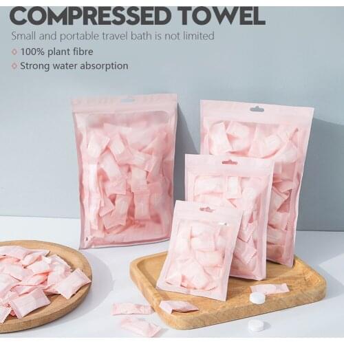 20/50pcs Disposable Towel Compressed Portable Non-woven Face Water Wet Wipe Outdoor Travel Moistened Tissues Face Care Towel Hot