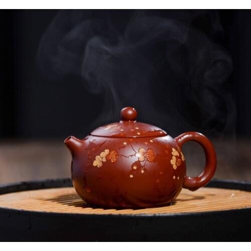 210ml Genuine Zisha Teapot Yixing origin mine famous Dahongpao all handmade Xi Shi teapot Kung Fu tea kettle tea table gift set