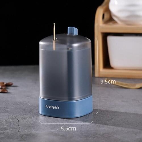 Simple Automatic Pop-up Toothpick Box Home Furnishings Toothpick Holder Square Toothpick Dispenser Household Storage Container Y