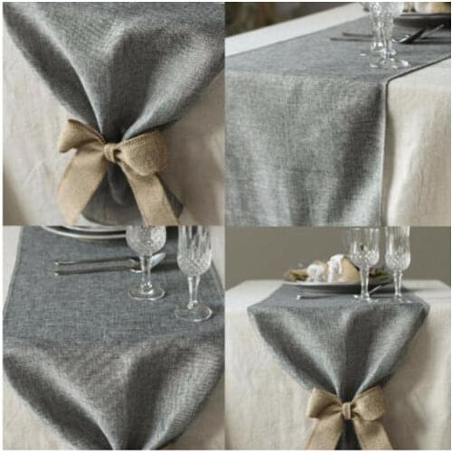 2019 Soldi For Wedding Party Decoration Rectangle Burlap Tablecloth Table Cover Table Runner