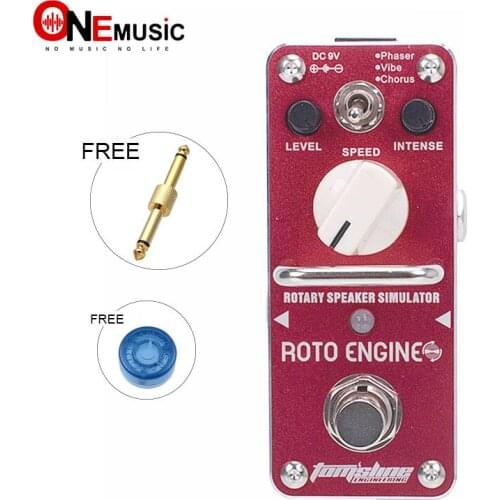 New AROMA ARE-3 ROTO ENGINE Rotary Speaker Simulator Mini Digital Effect True Bypass+Free Connector