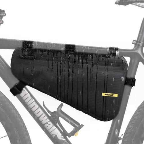 Rhinowalk Bicycle Frame Bag 4L Waterproof Big Capacity Triangle Bag Bicycle Frame Tube Bag Cycling Tool Pouch Bag Bike Accessory