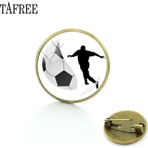 TAFREE volleyball Brooches Soccer Football Basketball Ball Brooch Pin Badge Sporty Bag Hat Clothes Accessories jewelry FQ674
