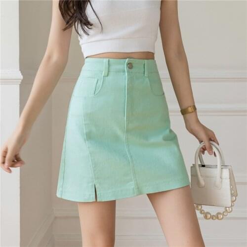 YUAZHOQI Denim Skirts For Women