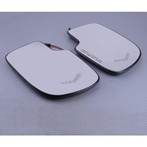 1 Pair 88944391 88944392 Backing Plate Power Heated Mirror Glass w/ Turn Signal fit for GMC Chevy Cadillac 2003-2005 2006 2007