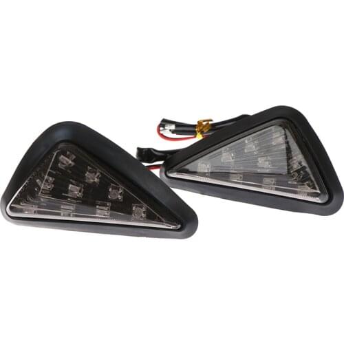 1 Pair Blinker riangle Moto Turn Signal Lamps Piranha Light Motorcycle Flasher 9 LED Turn Light Motorbike Indicators