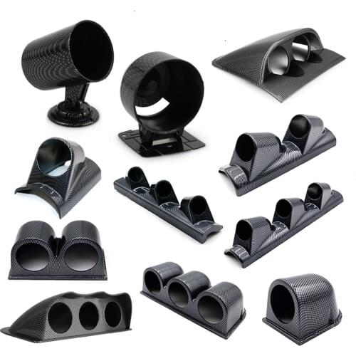 2INCH 2.5INCH Car Gauge Pod Universal Carbon Single Double Triple Meters Holder for Left Right Drive Car for 52mm 60mm Gauges