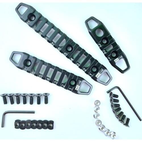 3 7 11 Slots M-Lok / Keymod Tactical Handguard Metal Rail Section Picatinny Weaver Rail Mounts Set Rifle Hunting