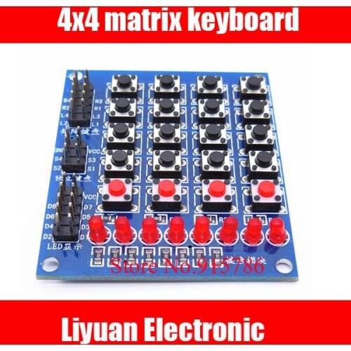 5pcs 4x4 matrix keyboard / 4bit separate buttons / 8bit Paoma Deng / 4 * 4 key module for smart car robot