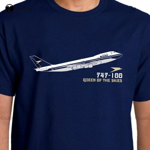 Aeroclassic - Boeing 747 - 100 Boac Livery Airliner T-Shirt Funny Shirt
