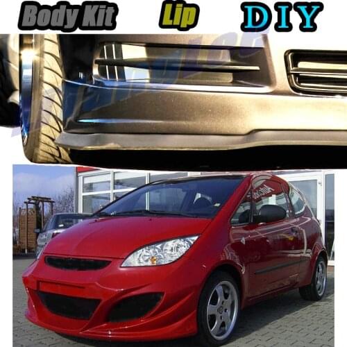 Car Bumper Lip Front Spoiler Skirt Deflector For Mitsubishi Colt Z30 Tune Car Modified Body Kit VIP Hella Flush Lips