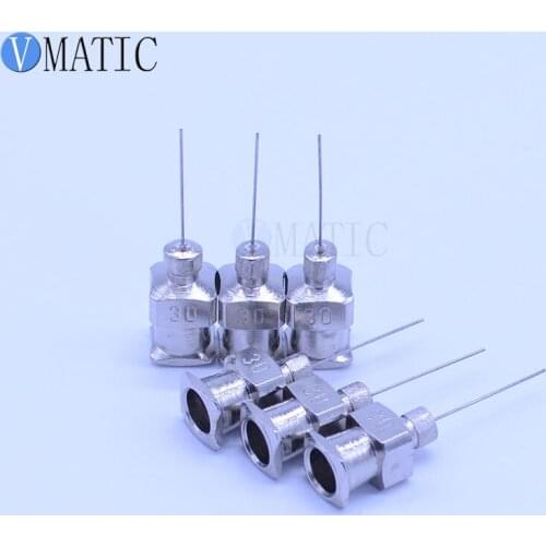 Free Shipping 12Pcs 0.5'' Tip Length 30G Stainless Steel Dispensing Needle Tip 1/2 Inch