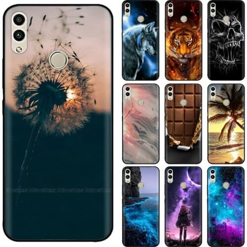 For Huawei Honor 8C Case Soft Silicon TPU Phone Case for Huawei Honor 8C 8 C BKK-LX2 BKK-LX1 Case 6.26'' Protective Back Cover