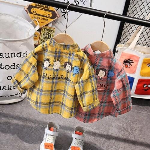 Kids Boys Shirts Spring and Autumn Long Sleeve Solid Toddler Shirts For Boys Cotton Fashion Brand Baby Boy Tops Children Shirts