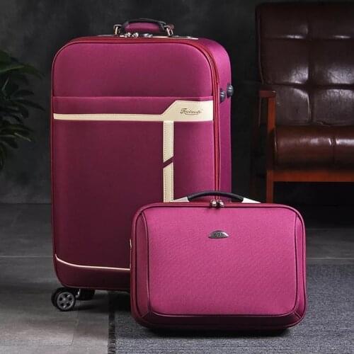 20"24" Inch Women and man Travel Luggage Trolley suitcase Brand Boarding box Rolling luggage Case On Wheels With Cosmetic bag